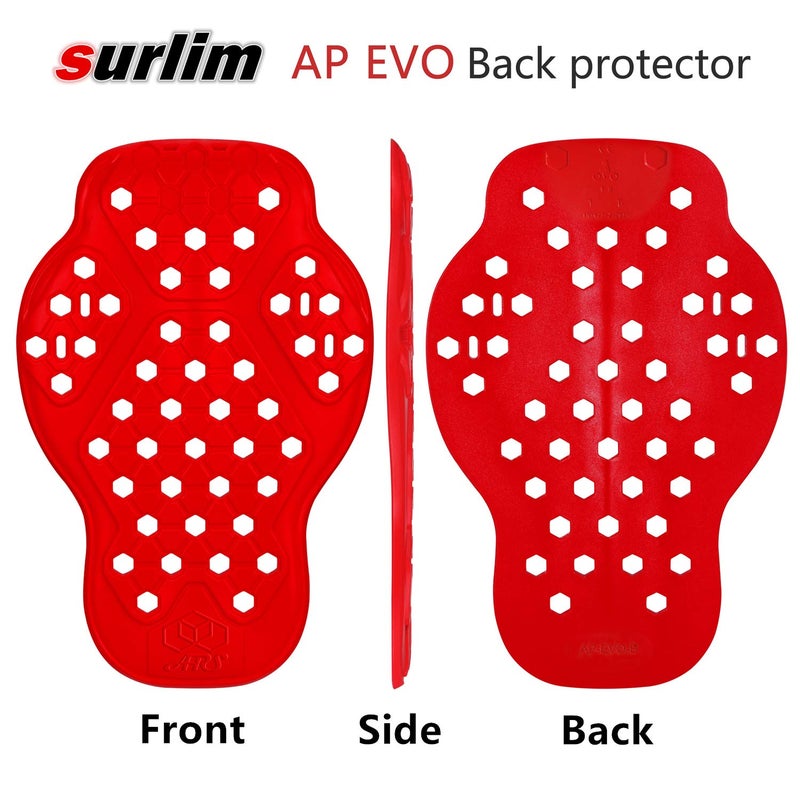 surlim Back Protector CE Insert Armor Motorcycle Jacket Replacement Pads - Image 2